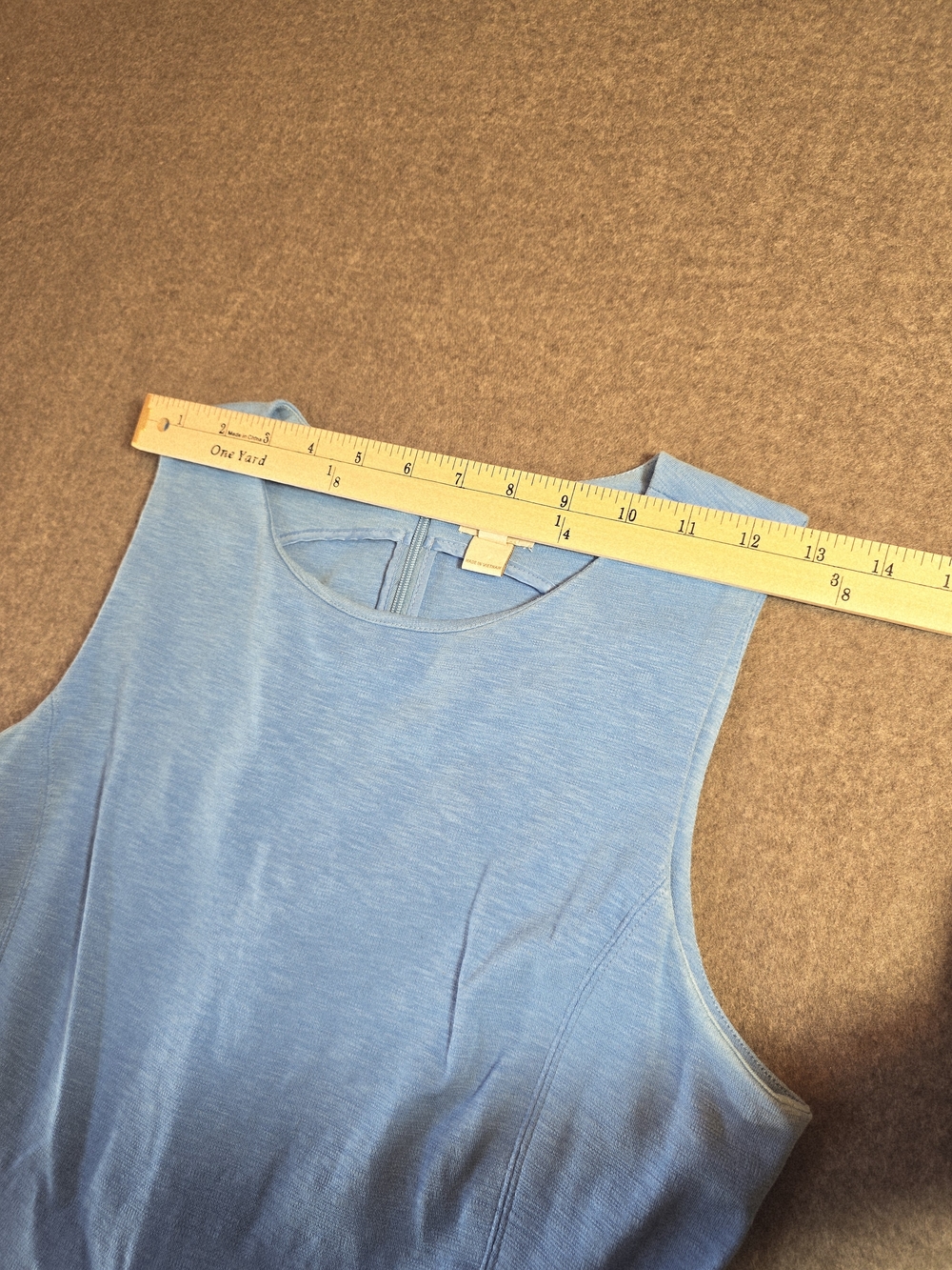J.CREW Light Blue Sleeveless Gathered Waist Dress Pockets Women's Small - Picture 14 of 14